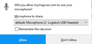 allow microphone